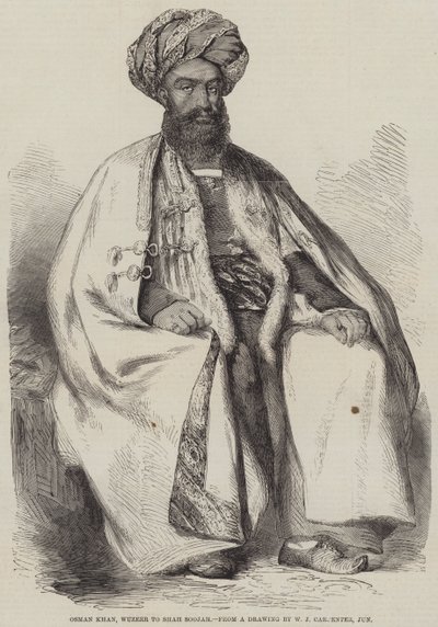Osman Khan, Wuzeer van Shah Soojah door William Carpenter